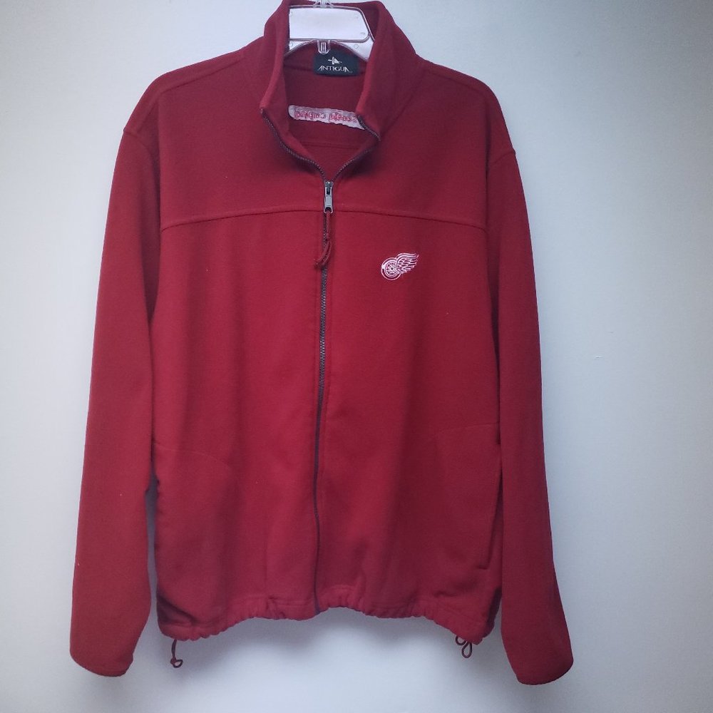 Vintage Detroit Red Wings Full Zip-Up Fleece Jacket